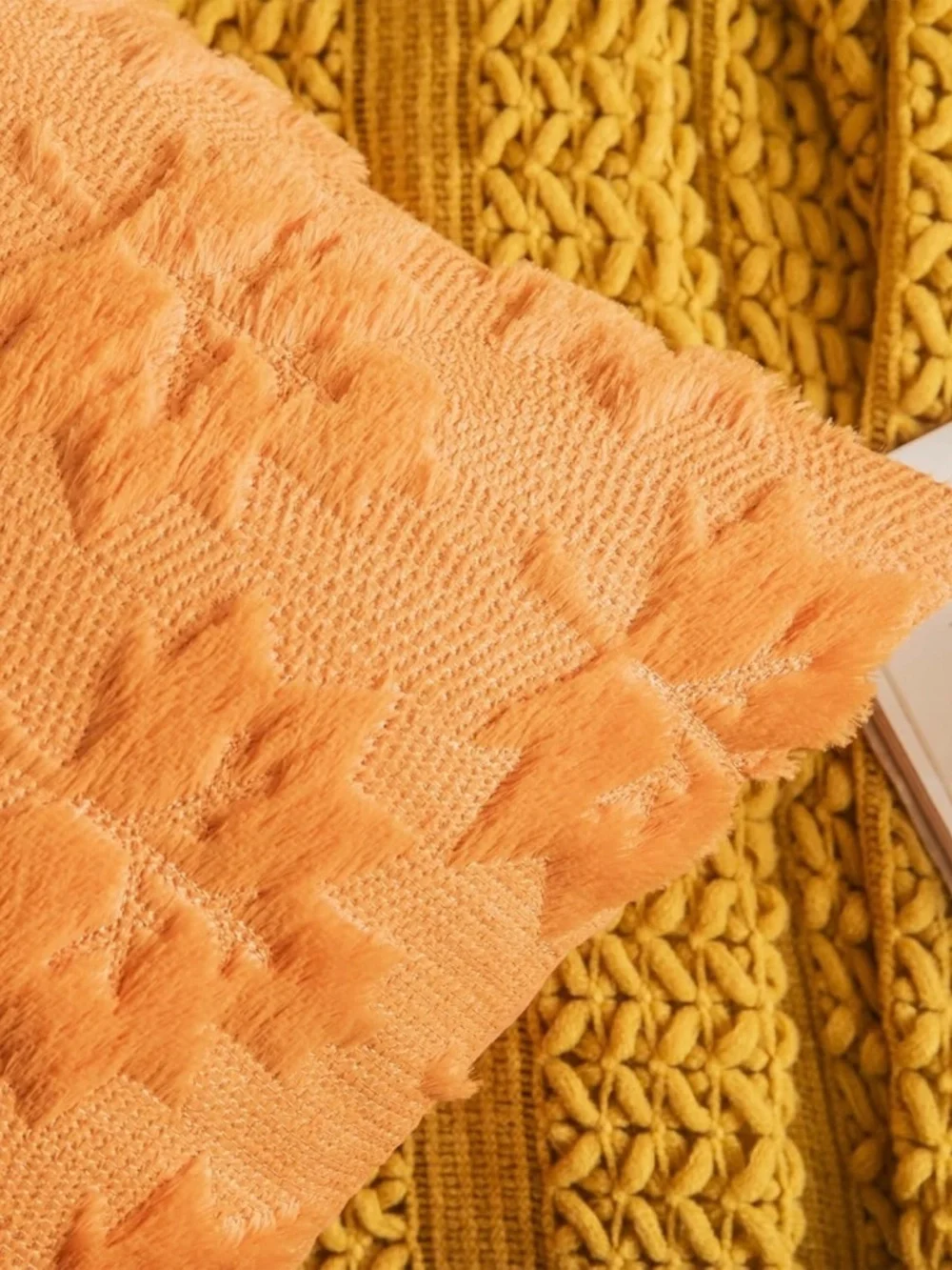 Fall Pumpkin & Maple Leaf Pillow Covers Set of 2 16x16 Burnt Orange NWT